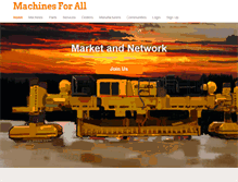 Tablet Screenshot of machinesforall.com